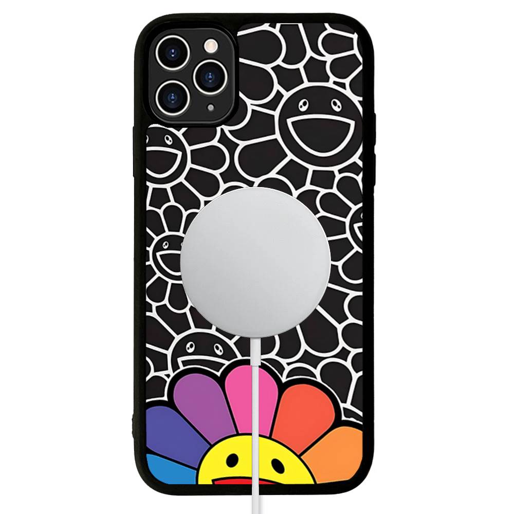 Japonský Artisti M-murakami T-takash Art Barevný Magnetický Kryt Pro iPhone 17 16 14 13 15 Pro Max Bezdrátové Nabíjení Kryt Telefonu