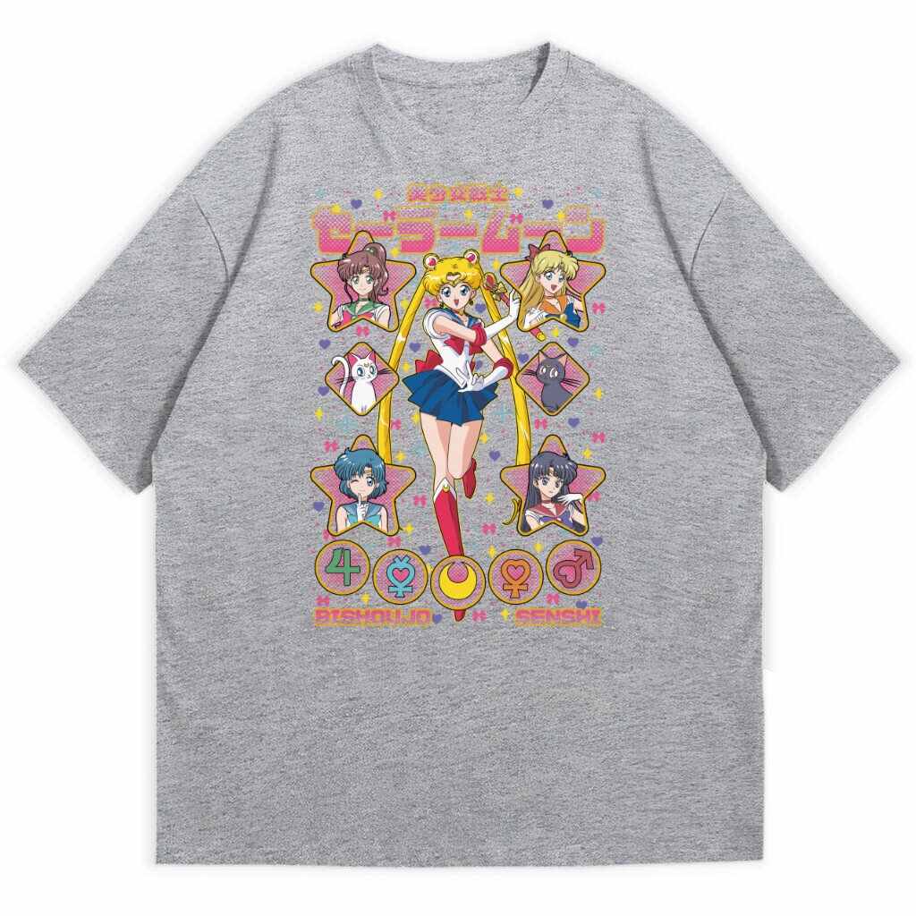 

Japanese Anime Sailor Moon Cotton Tshirt Summer Unisexs Womens Harajuku Casual Short Sleeved Tshirt Streetwear Anime Enthusiast S