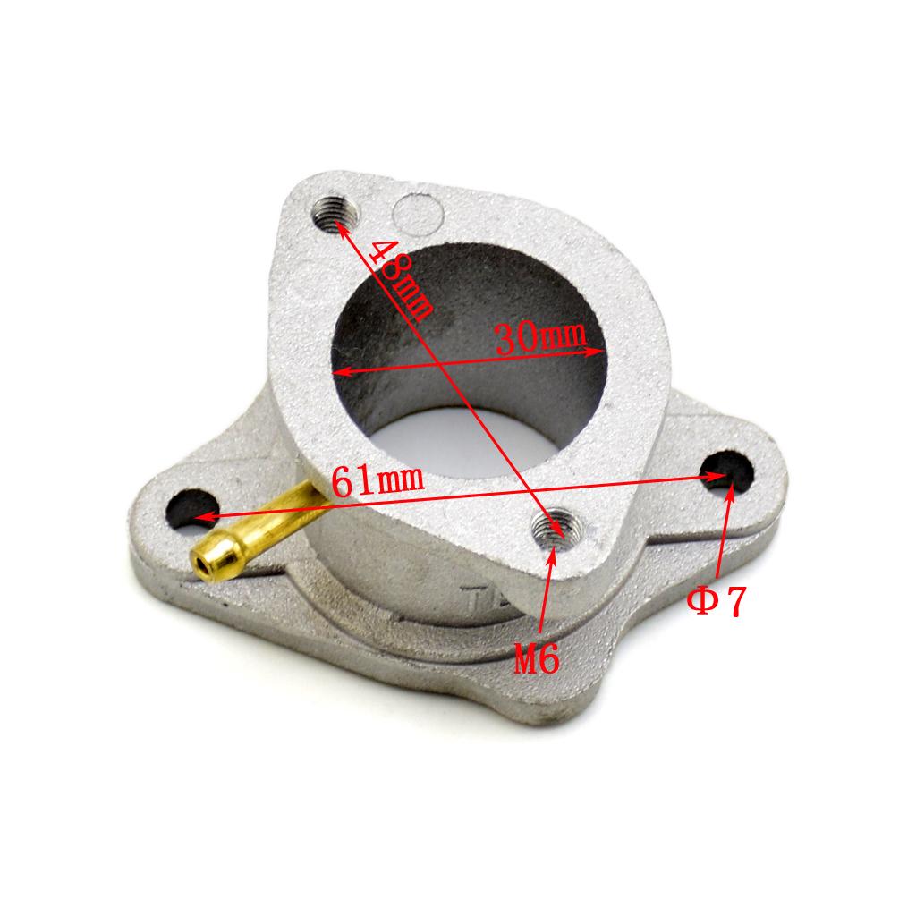 Motorcycle Pit Dirt Bike PZ30 Carb Carburetor aluminum Mainfold Adapter Inlet Intake Pipe For 200cc 250cc 300cc engine ATV QUAD