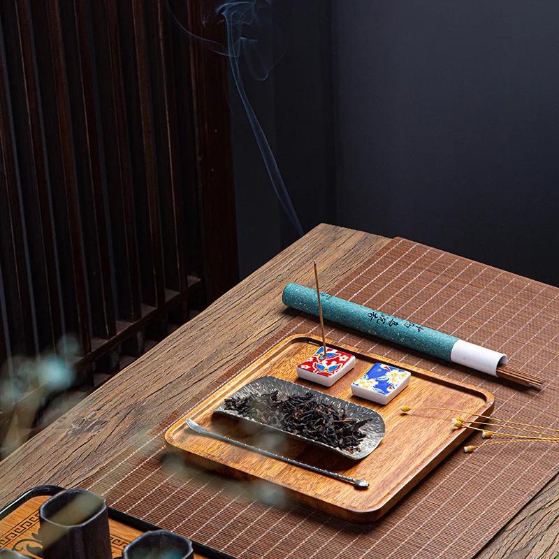 1pc Japanese Blossom Incense Burner Home Ceramic Decor Stick Holder Aromatherapy Censer Office Teahouse Ornament