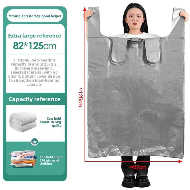 Umzugspackbeutel, Sortierbeutel mit großem Fassungsvermögen, Einweg-Baumwollquilts, Aufbewahrungsbeutel für Kleidung, Umzugsplastiktüten