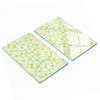Set of Two Glass Cutting Boards Geometric Figures 2X30X52 Cm