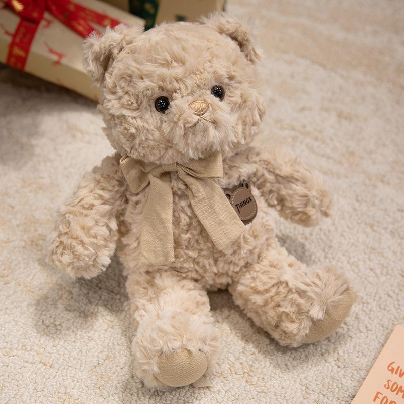 Cute Bow Bear Hug Bear Doll Plush Toy Teddy Bear Doll Children'S Company Soothing Doll