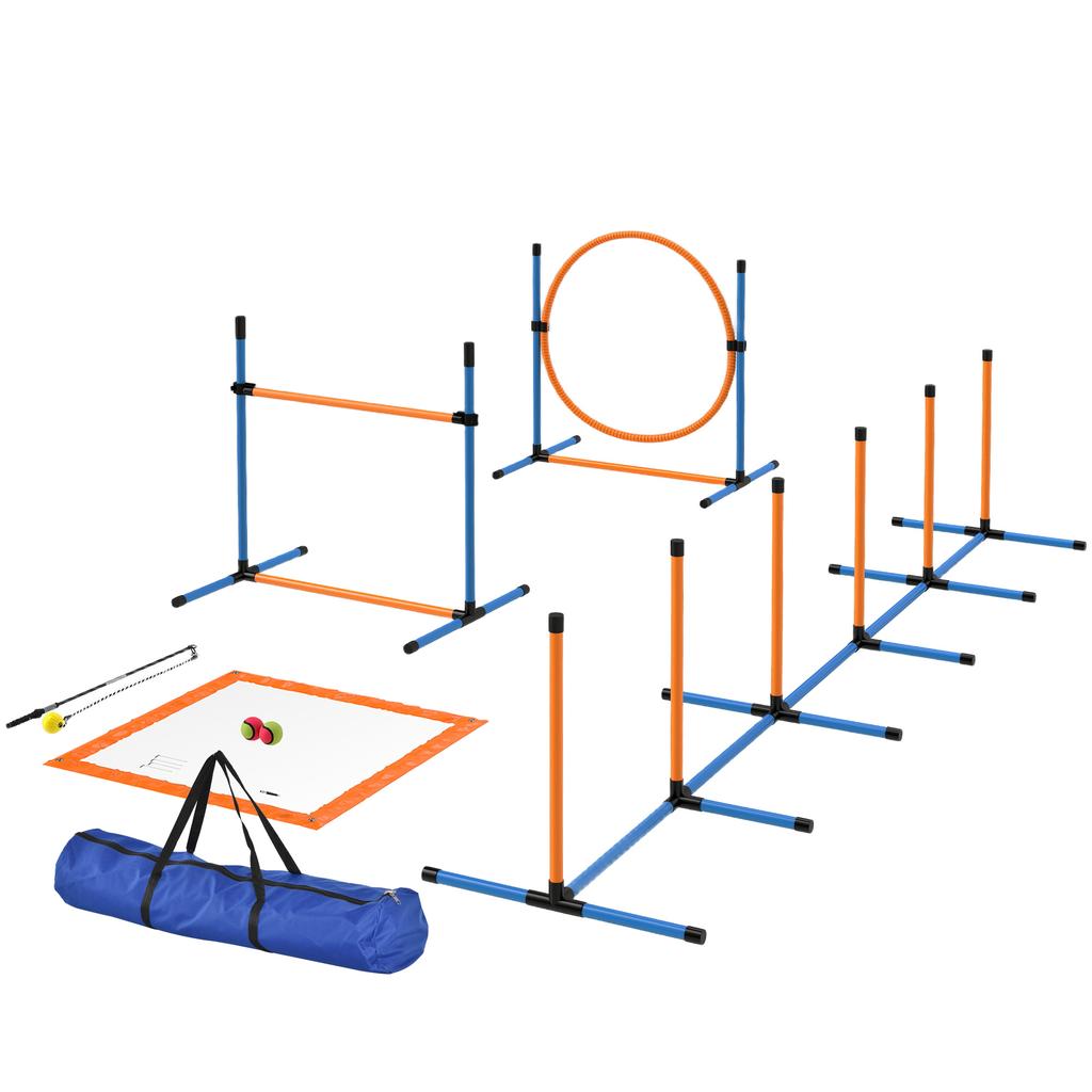 Agility Set Dogs 7 Piece Agility Equipment For Dog Training Plug In Hurdle Set For Games Training
