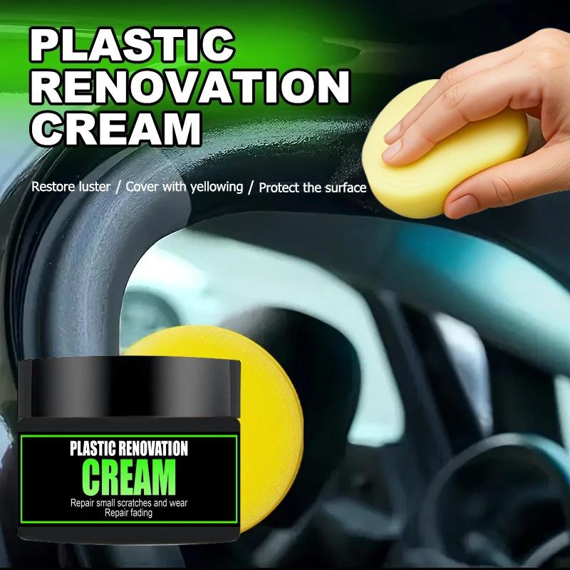 Universal Leather and Plastic Repair Polishing Wax - Automotive Interior Reconditioning Cream for Leather/plastic/rubber Care