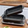 ZISIZ Non-Stick Rectangular Grill & Roast Plate for Induction Cooker