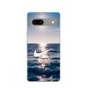 Maniacase Case for Google Pixel 7a Nike White Logo Sea Sun