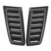 Pair Universal Front Bonnet Vents Hood Trim Cover For Ford Focus RS ST MK2 MK3 Style ABS Glossy Black / Carbon Look