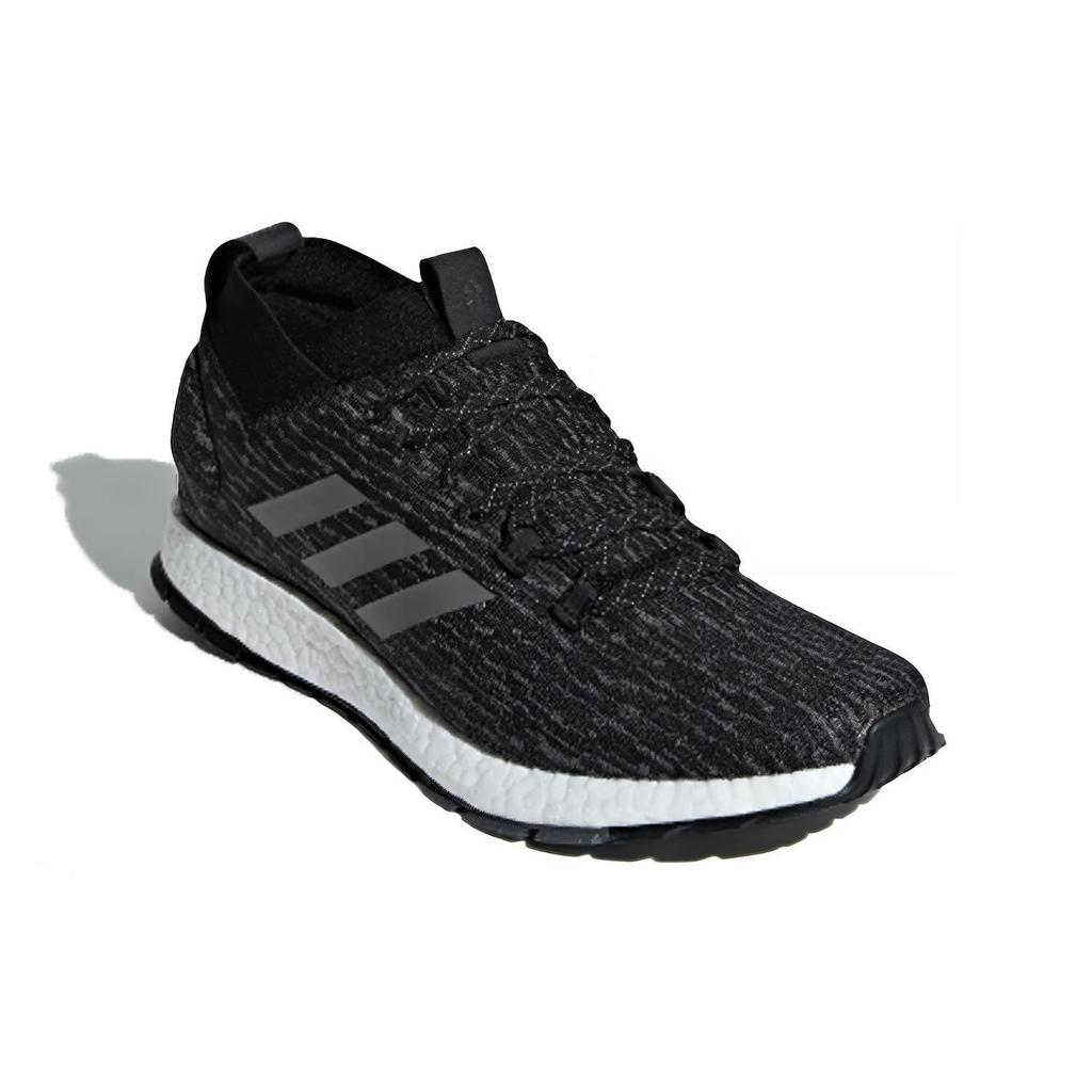 adidas Pure Boost Comfortable Fabric Non-Slip Breathable Low-Top Marathon Running Shoes Unisex Sneaker Black Gray G26429