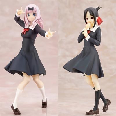 Kaguya-sama: Láska je válka 18cm Anime figurka Roztomilá holka Fujiwara Chika Shinomiya Kaguya Akční sběratelský model Panenka Hračka Dárek