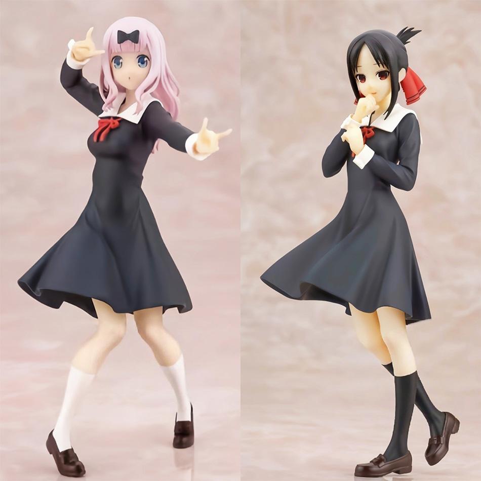 Любовь - это война 18 см Аниме Фигурка Кавайная Девушка Фудзивара Чика Шиномия Кагуя Экшн Коллекционная Модель Кукла Игрушка Подарунок