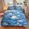 3pcs Bedding Set Penguin Includes 1 Comforter + 2 Pillowcases, Without Pillow Inserts, Soft Comfortable,Bedding Set,a0909006