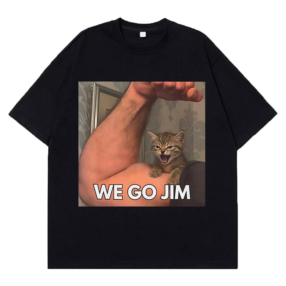

Lost in The Sauce Funny Cat Meme T Shirt Men Women Hiphop Clothing Tshirts Shortsleeved Loose Casual Cotton Harajuku Tshirts 3XL