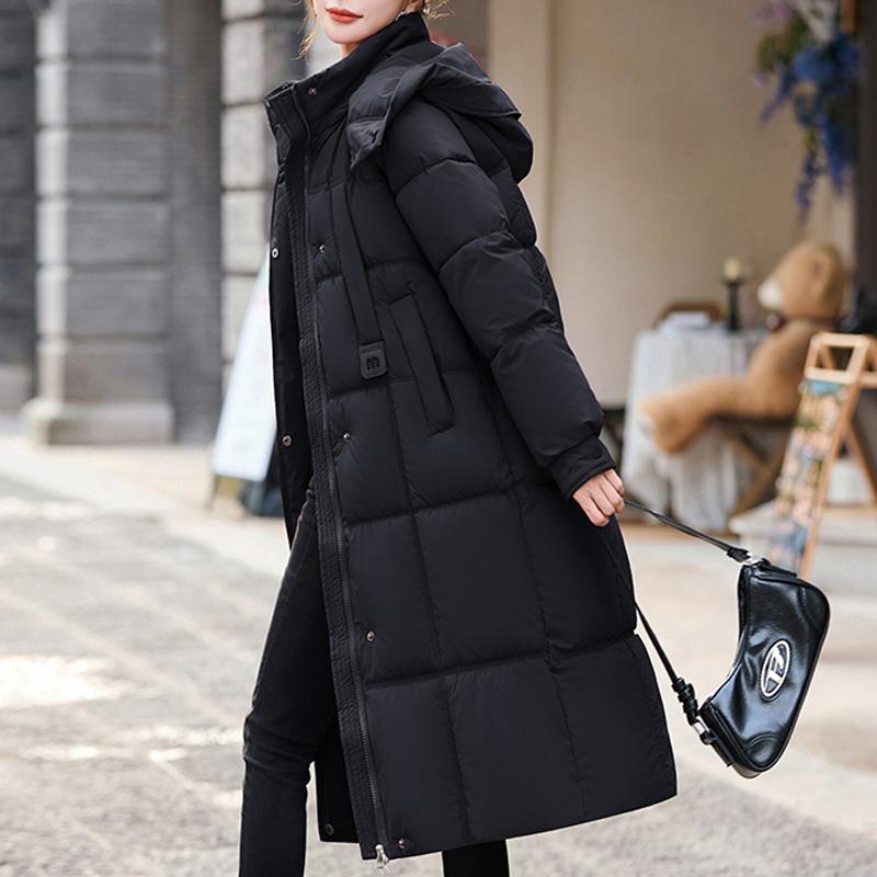 Fashion Winter Jackets Woman Long Parkas Hooded Loose Thick Warm Overcoat Casual Women's Coats