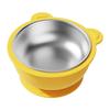 304 Stainless Steel Baby Feeding Bowl Easy to Clean Heat Resistant Kids Tableware Silicone Suction Base Divided Design