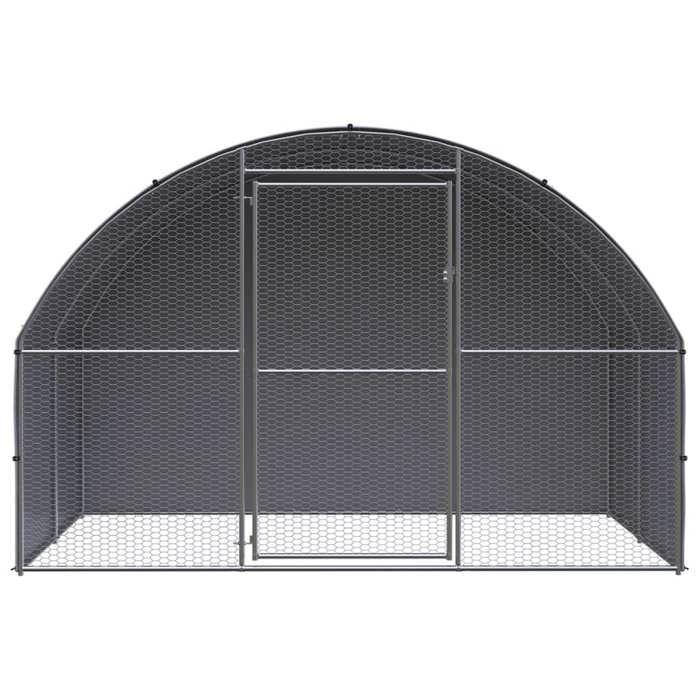 Exclusive House - Outdoor Chicken Coop 3x2x2 M Galvanized Steel