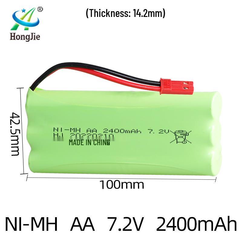 7.2V 2400mAh Ni-MH Rechargeable AA Battery Pack for Remote Control Toys
