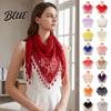Sheer Lace Triangle Bandana Rose Tassel Scarf for Women Elegant Hollow Floral Women Shawl Versatile Lightweight Head Wrap Parties And Photoshoots