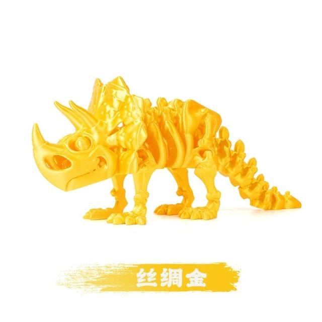 3D Printed Triceratops Rex Figurine – Full Jointed Movable Dinosaur Model, Realistic Desktop Decoration & Birthday Gift
