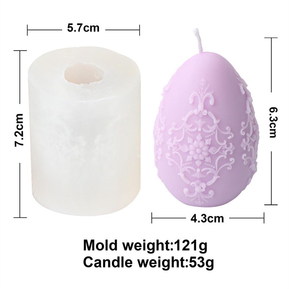 Easter Egg Flower Ball Candle Silicone Mold Handmade Chocolate Decoration Gypsum Aromatherapy Soap Resin Candle Silicone Mould