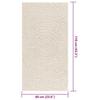 VidaXL Tapis ZIZUR crème 60x110 cm aspect de jute intérieur extérieur, tapis d'extérieur, tapis de sol, tapis d'intérieur, 4010371
