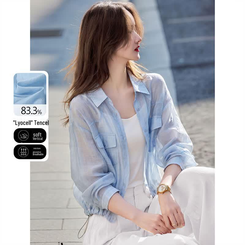 Awakening Paradise Lyocell Short Shirt Jacket S