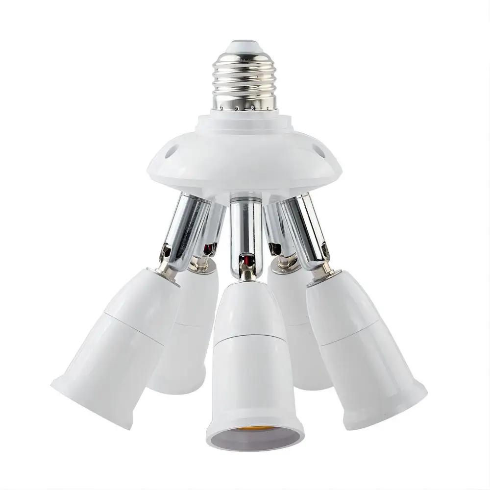 E27 LED Bulb Lamp Holder 2 In 1/3 In 1/4 In 1/5 In 1 E27 Base Socket Splitter LED Lamp Socket Light Bulb Adapter Holder