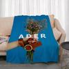Fashion A-ADER ERROR Throw Lightweight 240g Flannel Blanket Soft Skin-friendly for Summer Cooling