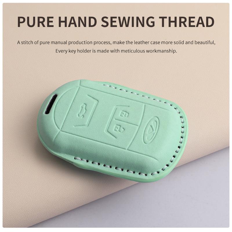 For Chery Tiggo 5 7 8 Tiggo 8 3x Arrizo 5 6 Pro Gx 5x EQ7 Jaecoo J7 7 J8 Omoda 5 C5 PU Car Keychain Shell Holder Car Accessories