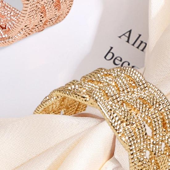 Anillo para Bufanda de Moda Textura Tejida Hueca Deslizador para Bufanda Anillo Clip para Bufanda de Seda para Mujeres Pañuelos Bufandas Camisas