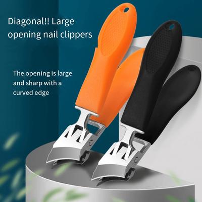 1PC Schräge große spritzwassergeschützte Nagelschere aus Edelstahl, spitze Düsen, Maniküre-Werkzeuge, professionelles Pediküre-Set für zu Hause