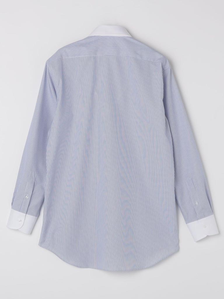 SHIPS Couleurs Chemise à Col Large à Rayures Clerc Facile d'Entretien pour Homme, Bleu, Taille 40, 211130390