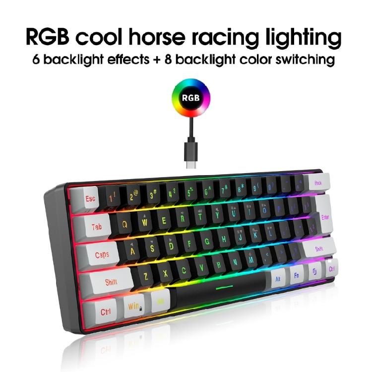 Wired Gaming Keyboard Water Resistant Gaming Keyboard RGB Lighting Keypad
