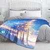 Dreamy Christmas Tree Flannel Blanket,sofa Blanket,office Nap Blanket,camping,picnicking,children's Room,bedroom,living Room