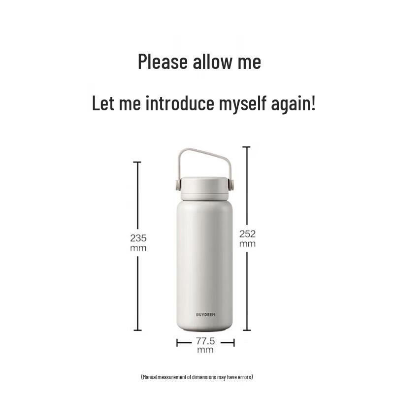 Buydeem 640ml 3-Layer Leak-Proof Tea Infuser Insulated Bottle