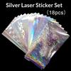 18Pcs Fish Scale Lure Tapes 20X10Cm Flasher Dodger Baits Lure Making Fly Reflective Holographic Fishing Sticker For Fishing Lure