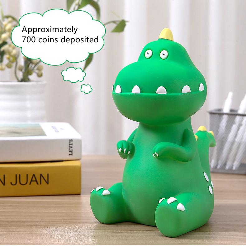 DXUIALOI Creative Color Painting Cartoon Cute Dinosaur Piggy Bank Children's Gift Fall Resistant Piggy Bank Home Decoration