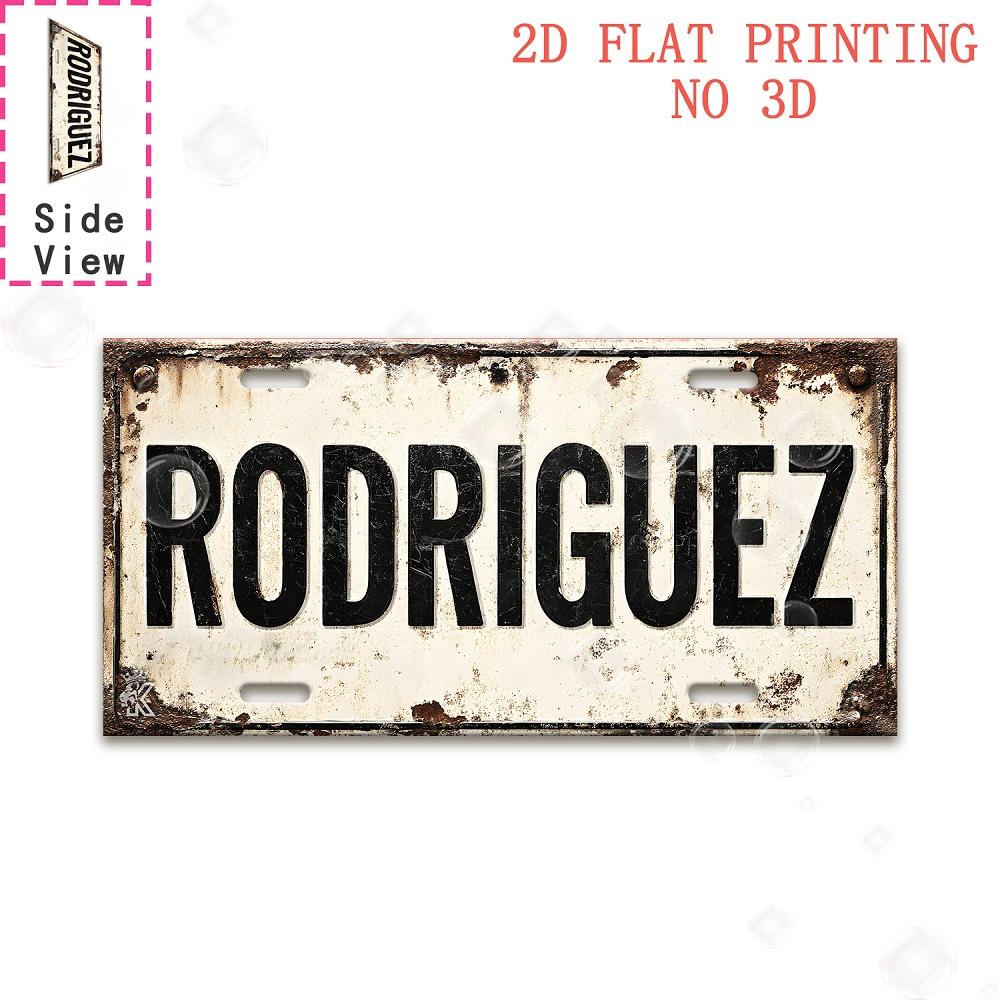 Vintage Distressed Year City Plant Name Slogan License Plate Metal Tin Sign Retro Wall Decor For Bar Cafe Home Garden