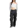 adidas Womens Adicolor Off Shoulder Long Sleeve Long-Sleeve Top White Women Streetwear JD0275