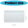 Plastic Remote Control Holder Wall Mount Storage Rack for Living Room Kitchen and Office Use Adjustable Divider Shelf