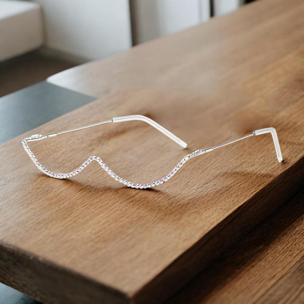 Chic Half Frame Glasses for Women Elegant Eyewear