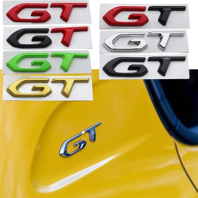 1ks 3D GT kovová zadní logo nálepka na auto Zadní nárazník zadní dveře kufr blatník boční nálepka stylingové příslušenství Pro