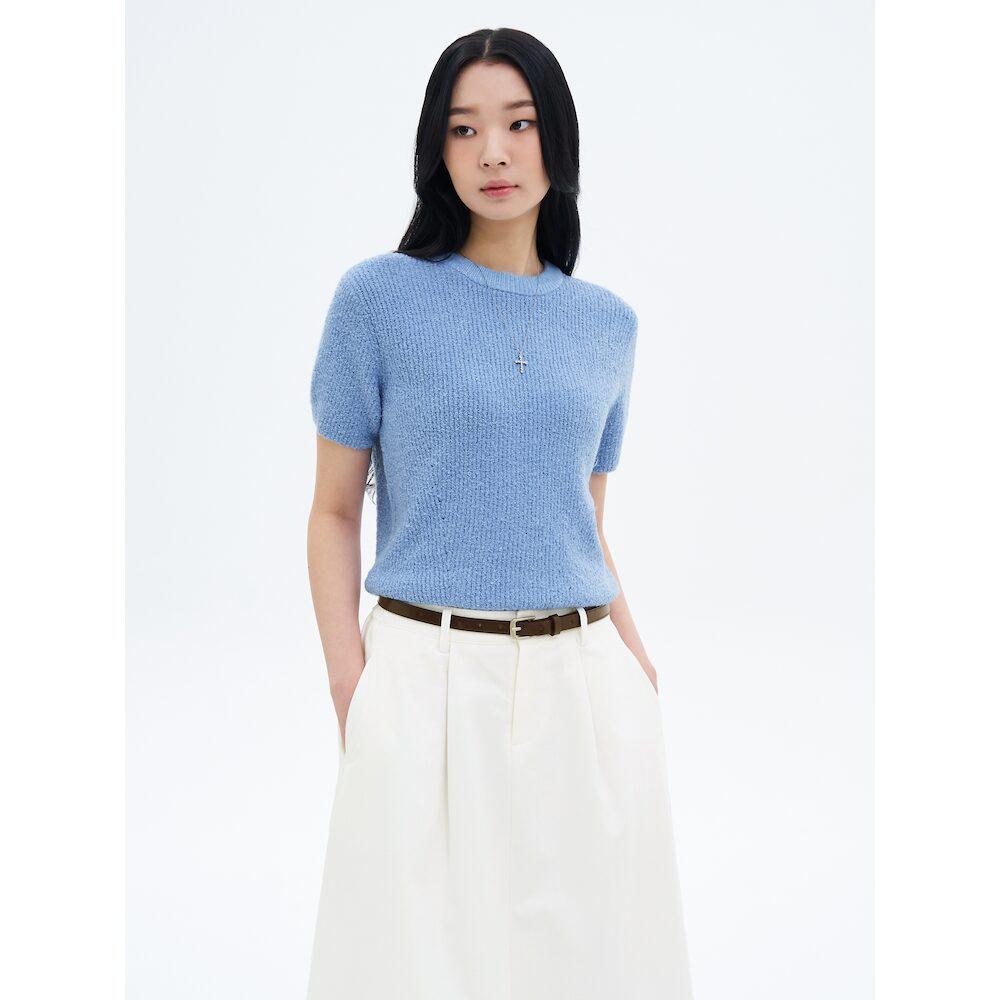 8Seconds Round Neck Half Sleeve Pullover Sky Blue Sky Blue/S