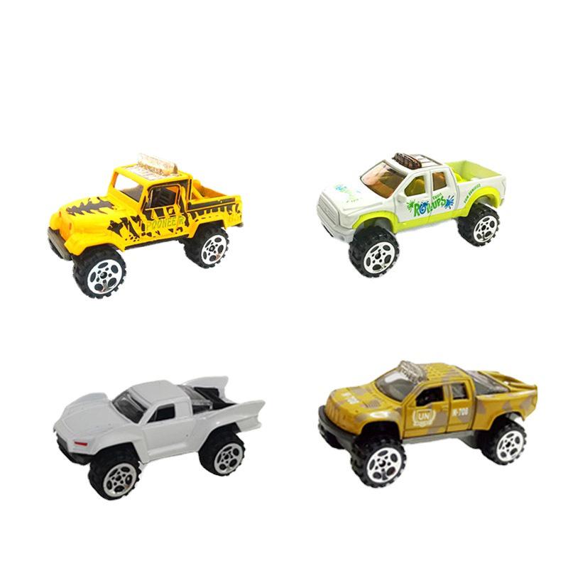 Off-road 1:64 Alloy Car Model - Eight Colors, Slide Toy for Boys, Simulated Metal Vehicle.