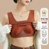 Women's Vest One-piece Vest with Chest Pad Women's No Steel Ring No-wear Bra Cup Women's Outer Wear Base