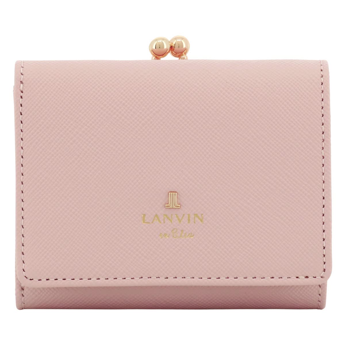 

on Trifold Wallet with Genuine Luxembourg 482814 LANVIN en Bleu Mini Cowhide Leather Pale Pink [LANVIN Bleu] Clasp, Leather, Women s, Wallet, [31]