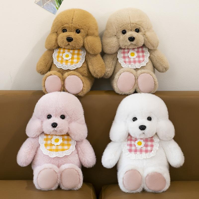 Super Cute Scarf Labrador Retriever Plush Toys Girl Birthday Gift Video Game City Redemption Doll Home Decoration