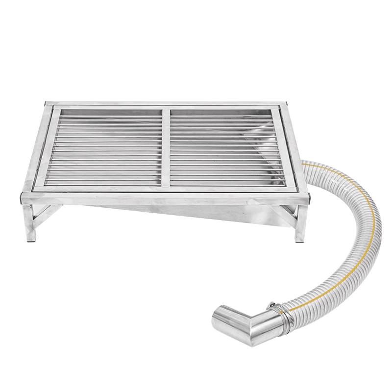 Stainless Steel Large Dog Flushing Toilet with Anti-leak Board Check description