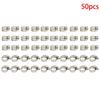 50 Pcs Clamps 3/8In-1/2In Stainless Steel Drive Hose Clamps Fuel Line Worm Clip
