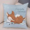 Cartoon Animal Pattern Decorative Pillowcase Car Sofa Square Cushion Pillowcase